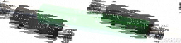 Plug Thread Gage: 3/8-24 Thread, 3B Class, Double End, Go & No Go